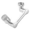 1080° Swivel Faucet Extender, 2 Sprayer Modes Sink Water Faucet Aerator Extension, Kitchen Bathroom Rotatable Spray Attachment with Brass Robotic Arm