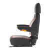 Universal Forklift Seat, Tractor Seat with Adjustable Back, Armrest, Headrest & Safety Belt, Secure Tractor Seat with Micro Switch