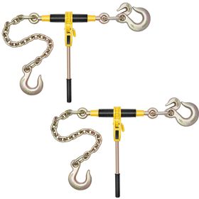 Ratchet Chain Binder, 9200 lbs Working Load, Chain Binders Compatible with 3/8 in - 1/2 in Chains