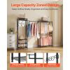 Clothing Garment Rack, Heavy Duty Clothes Rack, Freestanding Clothes Racks with Steel Frame