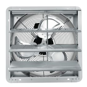 16'' Shutter Exhaust Fan, High-speed 2000 CFM, Aluminum Wall Mount Attic Fan with AC-motor, Ventilation and Cooling for Greenhouses, Garages, Sheds