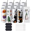 12 Pack Sublimation Tumblers 20oz Skinny Straight, Stainless Steel Sublimation Tumblers Blank