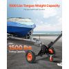 Heavy-Duty Trailer Dolly, 1500lbs Tongue Weight Capacity, 2 in 1 Trailer Mover with 2 in Ball, 16 in Pneumatic Tires and Universal Wheel