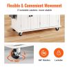 Kitchen Island Cart with Solid Wood Top, 35.4" Width Mobile Carts with Storage Cabinet, Rolling Kitchen Table with Spice Rack, Towel Rack, and Drawer