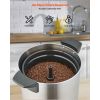 Commercial Coffee Urn, 60 Cup 9 L Hot Beverage Dispenser with Dripless Faucet, Quick-Brewing Stainless Steel Large Commercial Coffee Maker