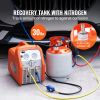 Refrigerant Recovery Tank with Float Switch - 30 lb. Capacity ac Recovery Tank with 1/4 to 1/2 Adaptor