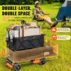 Foldable Double Decker Wagon, 400L Collapsible Wagon Cart with All-Terrain Wheels