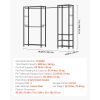 Clothing Garment Rack, Heavy Duty Clothes Rack, Freestanding Clothes Racks with Steel Frame