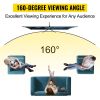 Tripod Projector Screen with Stand 60 inch 16:9 4K HD Projection Screen Stand Wrinkle-Free Height Adjustable Portable Screen for Projector Indoor & Ou