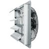 16'' Shutter Exhaust Fan, High-speed 2000 CFM, Aluminum Wall Mount Attic Fan with AC-motor, Ventilation and Cooling for Greenhouses, Garages, Sheds