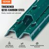 6 Feet Fence Post, 10 Pack U-Channel Heavy Duty Metal Fence Posts, Sturdy Steel Fence Stakes for Garden Yard, Lawn, Farms and Outdoor Wire Fencing