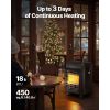 Propane Heater, 6000 to 18000 BTU Propane Cabinet Heater with 3 Modes Temp Settings & Tip-over Protection, Garage Radiator Heat up to 450 Sq.Ft
