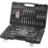 Tap and Die Set, 116-Piece Include Metric and SAE Size, Bearing Steel Taps and Dies, Essential Threading Tool for Cutting External Internal Threads