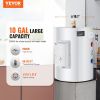 Electric Water Heater, 10 Gallon Tank Instant Hot Water Heater, 1.6Kw Tankless Water Heater w/ LED Display,Knob Control