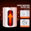 Electric Water Heater, 10 Gallon Tank Instant Hot Water Heater, 1.6Kw Tankless Water Heater w/ LED Display,Knob Control