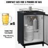 CO2 Regulator Gauge with 0-60PSI, Heavy Duty CO2 Gauge Gas System, Draft Beer Regulator with Adjustable Pressure Regulator
