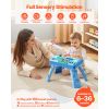 Baby DJ Playset for Toddlers 1-3, Educational Musical Table Toys with 133 Sound Sources, Recording and LED DJ Turntable