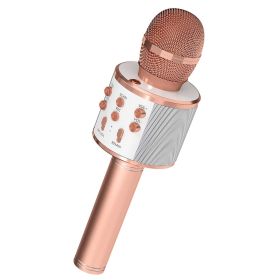 5 Core Microphone Wireless Karaoke Mic With Speaker 3 in 1 Portable Bluetooth Microfono Inalambrico (STYLE: COPPER)